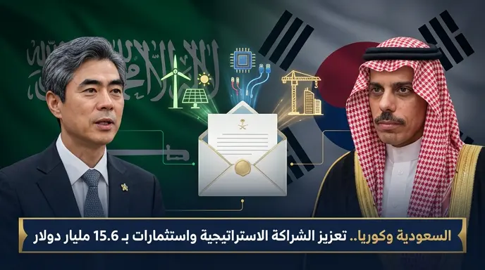 رسالة خطية من وزير خارجية كوريا الجنوبية لنظيره السعودي لتعزيز الشراكة الاستراتيجية وتفعيل 50 اتفاقية استثمارية كبرى