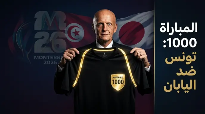 فيفا يحتفل بالمباراة رقم 1000 في تاريخ كأس العالم 2026 بطاقم ذهبي لمواجهة تونس واليابان