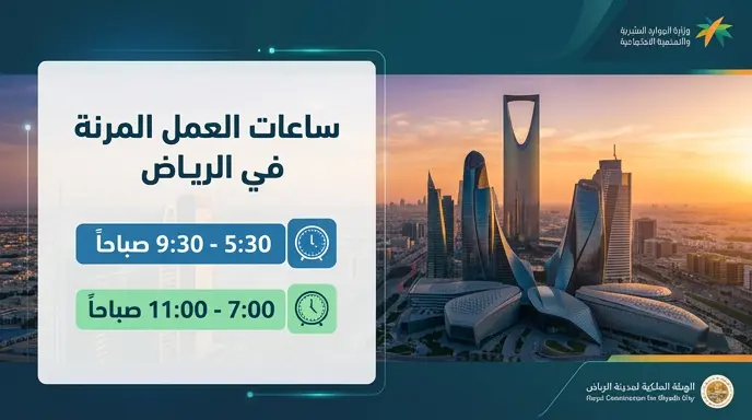 كيفية تطبيق مبادرة ساعات العمل المرنة في الرياض 2026 والفئات المستهدفة
