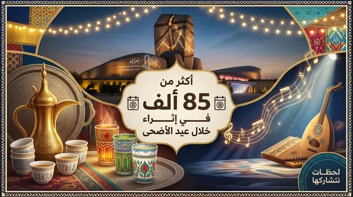 مركز إثراء يستقطب أكثر من 85 ألف زائر خلال احتفالات عيد الأضحى 2026 في تجربة ثقافية متكاملة