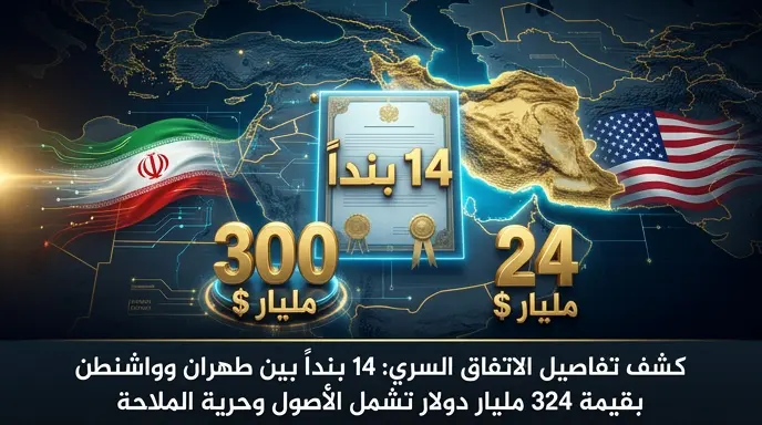 مسودة تفاهم مسربة بين طهران وواشنطن تتضمن الإفراج عن 24 مليار دولار وخطة إعادة إعمار كبرى
