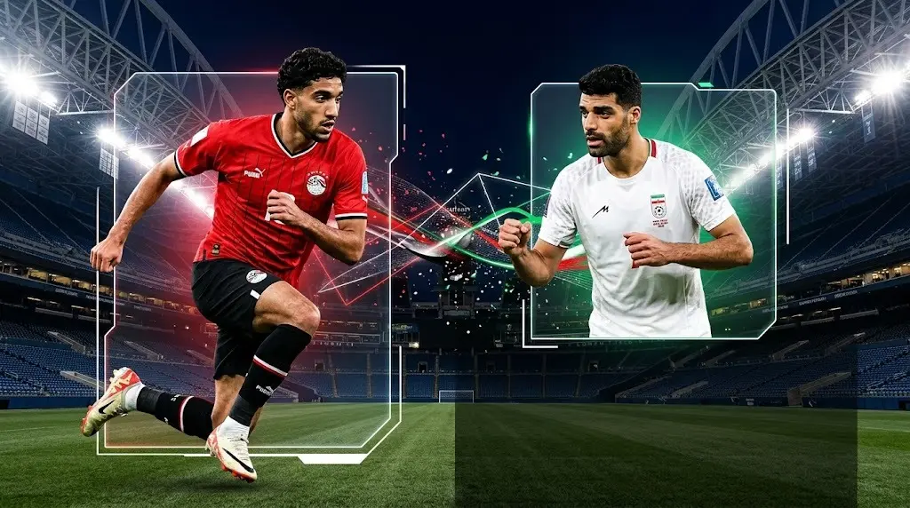 موعد مباراة مصر ضد إيران في كأس العالم 2026 والقنوات الناقلة