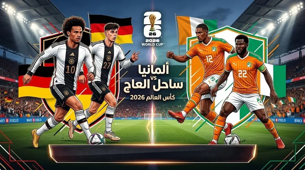 موعد ومعلق مباراة ألمانيا وساحل العاج اليوم في كأس العالم 2026 والقنوات الناقلة