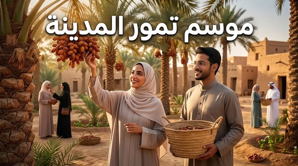 انطلاق موسم تمور المدينة 2026: زوار يخوضون تجربة استثنائية لقطف الرطب المباشر من المزارع التاريخية | موقع كبسولة
