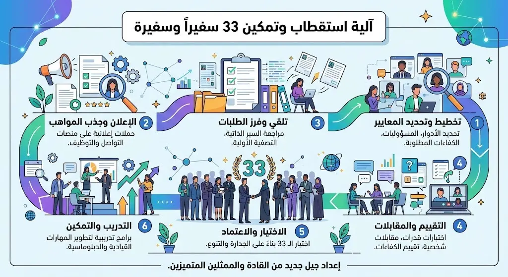 آلية استقطاب الكفاءات وخطوات التنفيذ