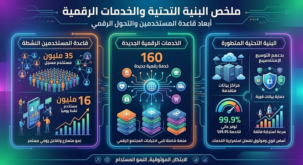 أبعاد البنية التحتية وقاعدة المستخدمين