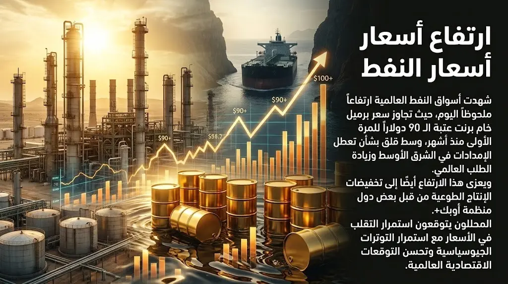 أسعار النفط تتجه لمكاسب أسبوعية إثر توقف الملاحة بمضيق هرمز وتوقعات بعجز عالمي في 2026