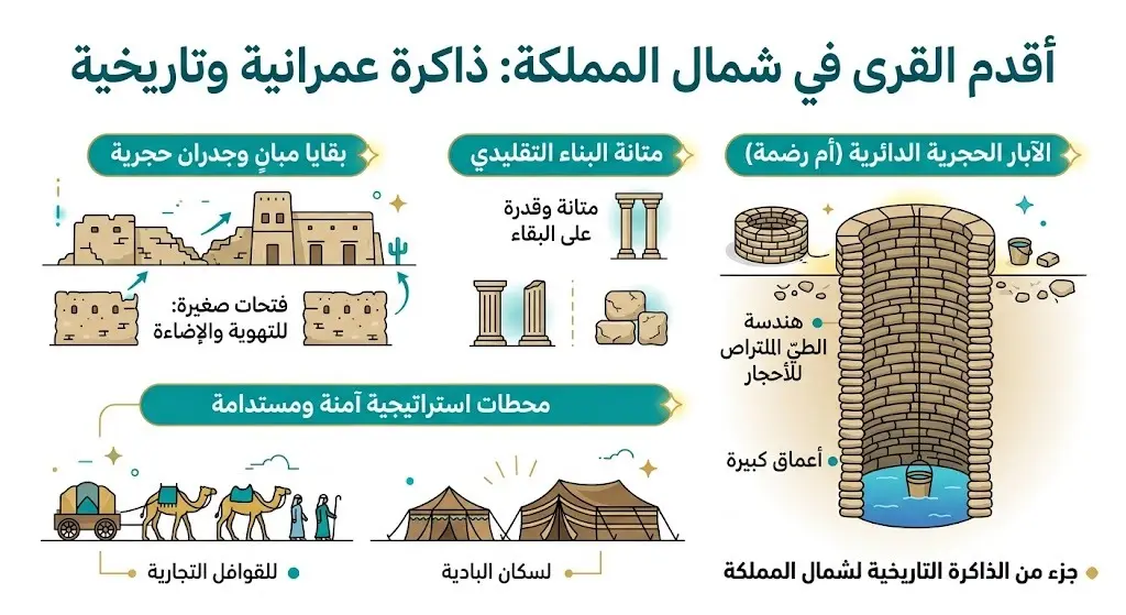 أقدم القرى في شمال المملكة