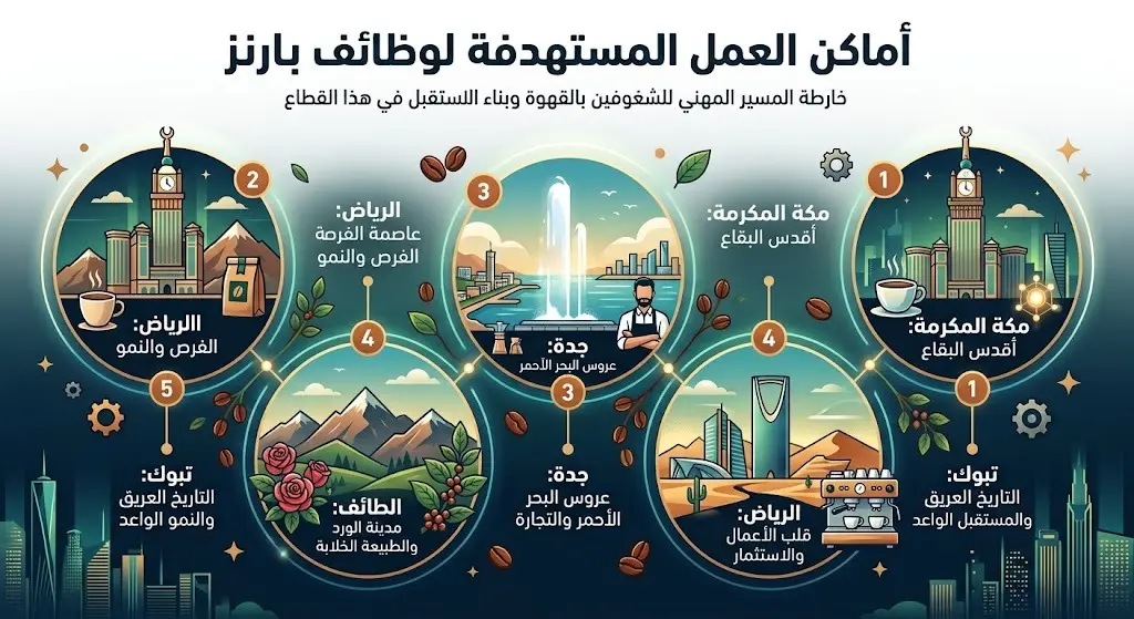 أماكن العمل المستهدفة لوظائف بارنز