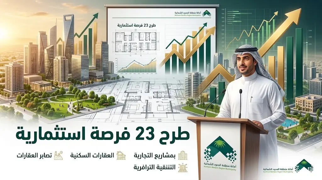 أمانة الحدود الشمالية تطرح 23 فرصة استثمارية تجارية وترفيهية في رفحاء عبر بوابة "فرص"