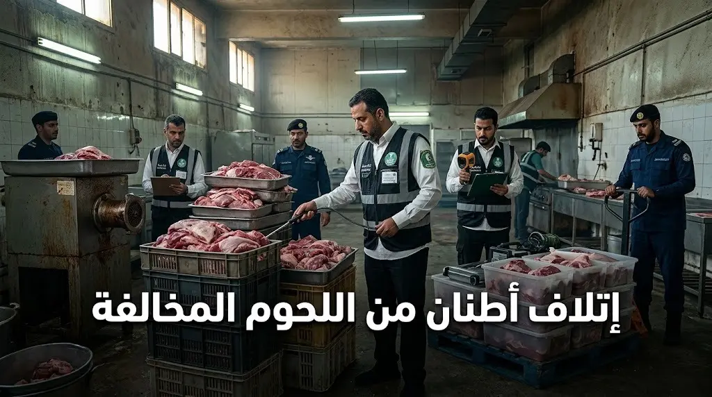 أمانة جدة تتلف أكثر من 4.5 أطنان من اللحوم مجهولة المصدر وتغلق 5 مواقع عشوائية