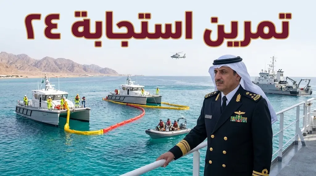 أمير تبوك يدشن أعمال التمرين التعبوي استجابة 24 لحماية البيئة البحرية بمشاركة 42 جهة