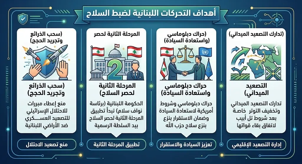 أهداف التحركات اللبنانية لضبط السلاح