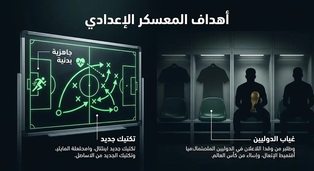 إنفوجرافيك يستعرض أهداف معسكر النادي الأهلي في البرتغال وتأثير غياب اللاعبين الدوليين.