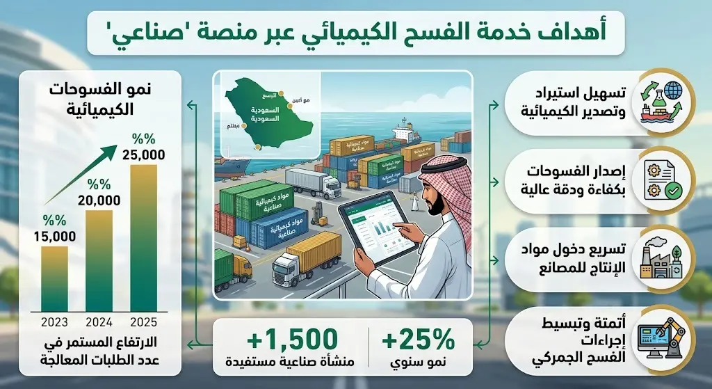 أهداف خدمة الفسح عبر منصة صناعي