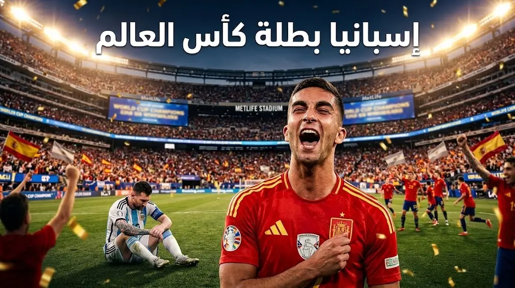 إسبانيا تكتب التاريخ بحصد مونديال 2026 وميسي يعلق بحزن على خسارة الأرجنتين