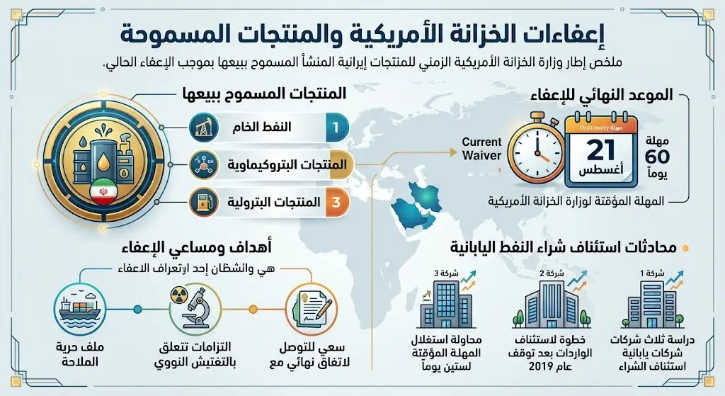 إعفاءات الخزانة الأمريكية والمنتجات المسموحة