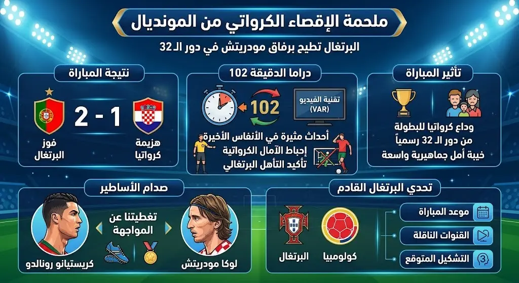 إقصاء كرواتيا من منافسات المونديال