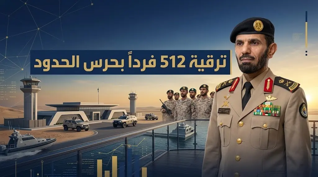 إنفاذا لتوجيهات وزير الداخلية ترقية 512 فردا من منسوبي المديرية العامة لحرس الحدود