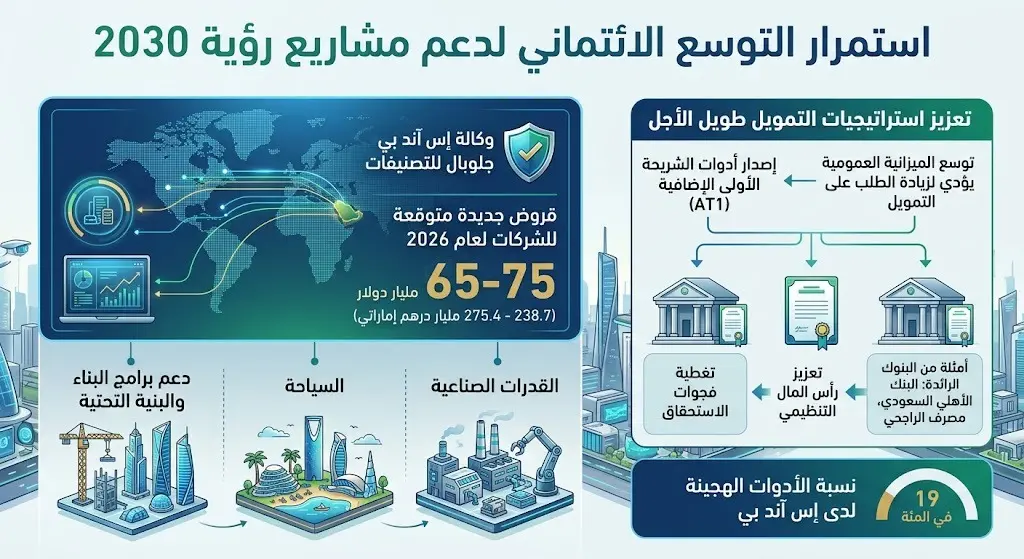 استمرار التوسع الائتماني لدعم مشاريع رؤية 2030