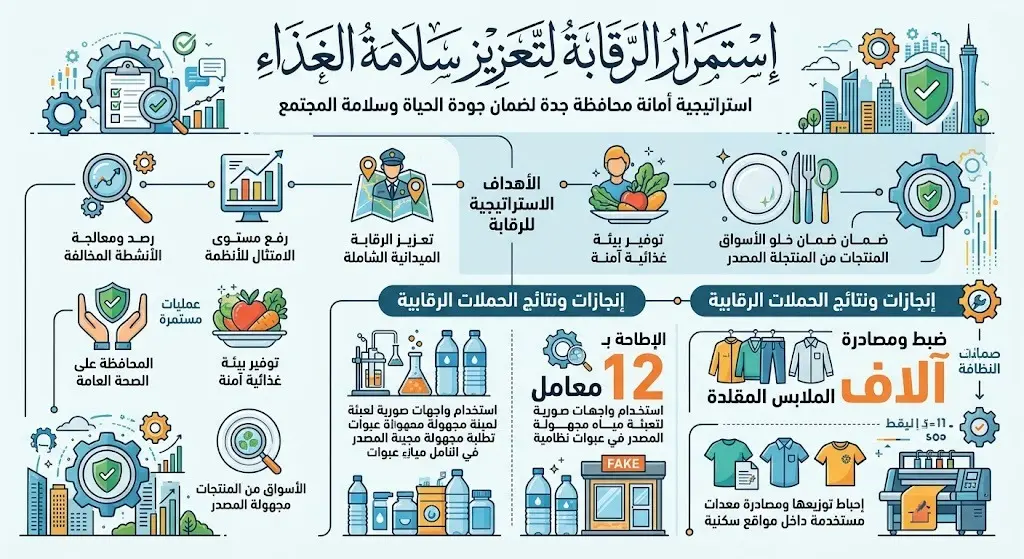 استمرار الرقابة لتعزيز سلامة الغذاء