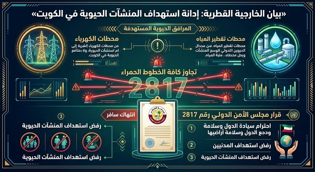 استهداف المنشآت الحيوية في الكويت