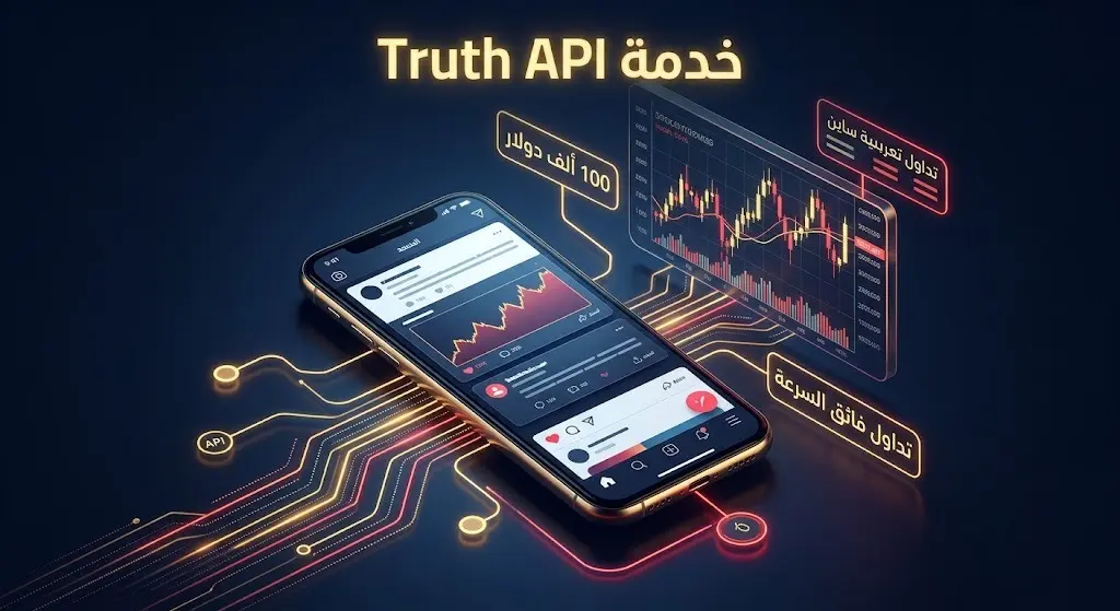 إنفوجرافيك يوضح تدفق البيانات فائقة السرعة من المنصة إلى شاشات التداول المالي مع إبراز رسوم الاشتراك الباهظة