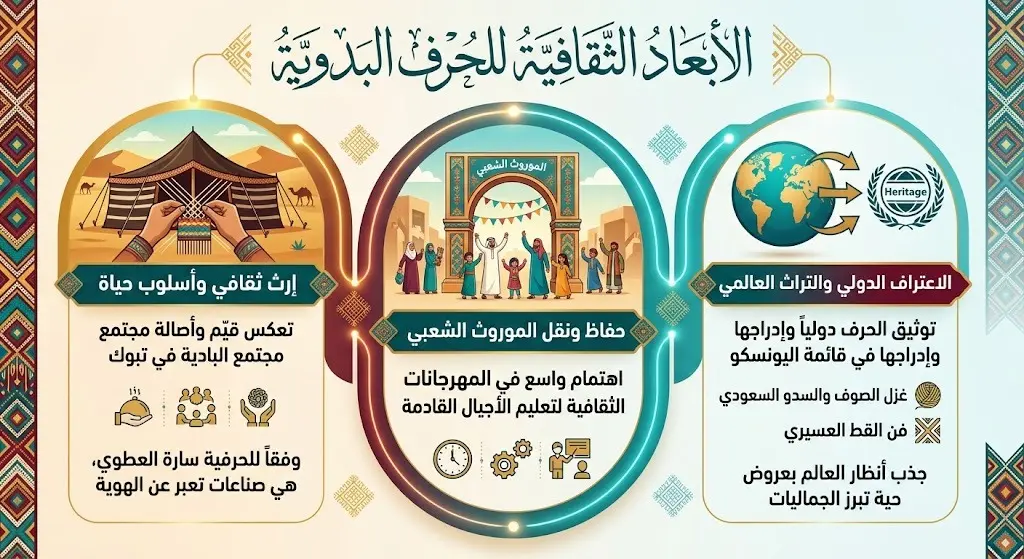 الأبعاد الثقافية للحرف البدوية