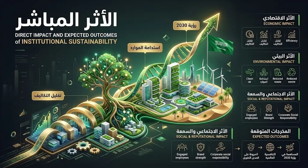 تصميم إبداعي يبرز الأثر المباشر لترشيد الطاقة على خفض التكاليف التشغيلية للمرافق ودعم استدامة الموارد الوطنية.