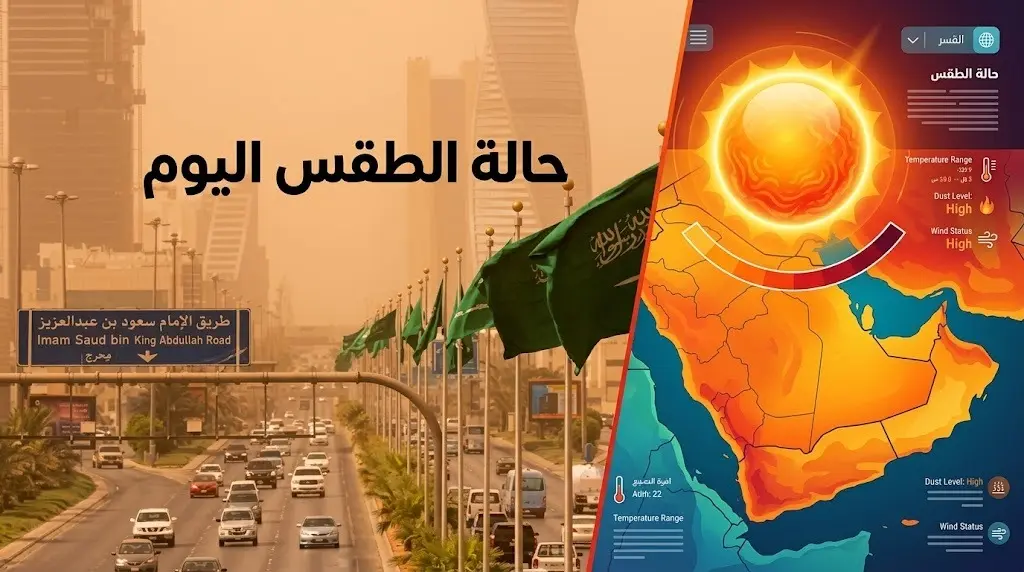 الأرصاد تحذر من شبه انعدام للرؤية الأفقية في الرياض وعدة مناطق واستمرار الموجة الحارة بالشرقية