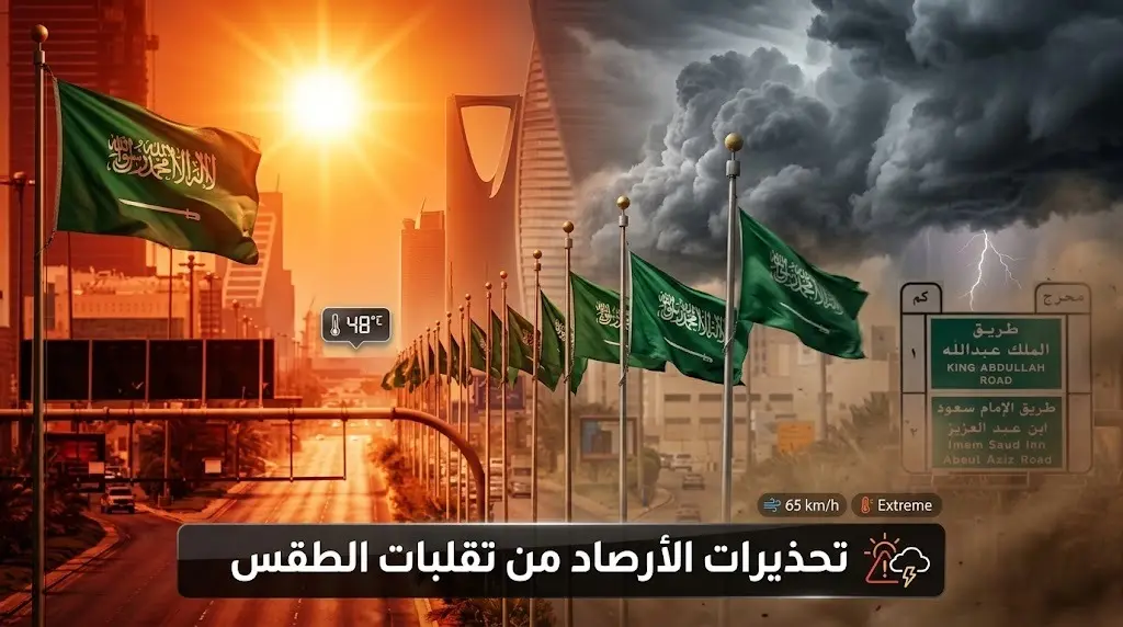 الأرصاد تحذر من طقس شديد الحرارة ورياح مثيرة للأتربة تضرب عدة مناطق وتصل إلى الرياض ومكة