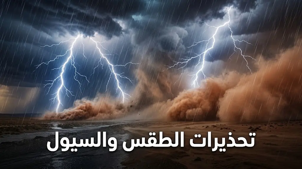 الأرصاد تطلق إنذارات متقدمة من صواعق رعدية وجريان السيول في جازان وانعدام الرؤية بنجران