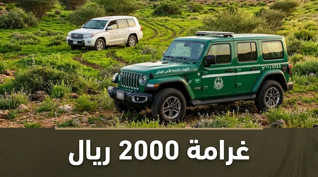الأمن البيئي يضبط مخالفين في محمية الملك عبدالعزيز ويطبق غرامة 2000 ريال