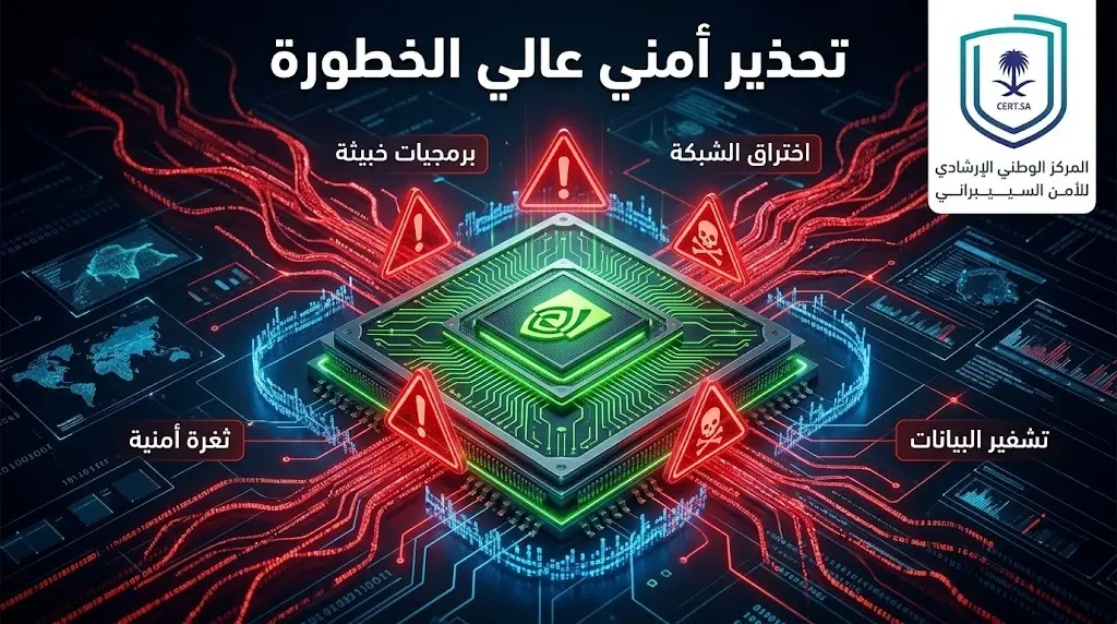 الأمن السيبراني يصدر تحذيرا عالي الخطورة لمستخدمي منتجات إنفيديا ويطالب بتحديثها فورا