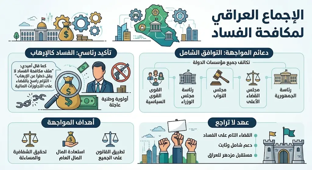 الإجماع السياسي على مكافحة الفساد