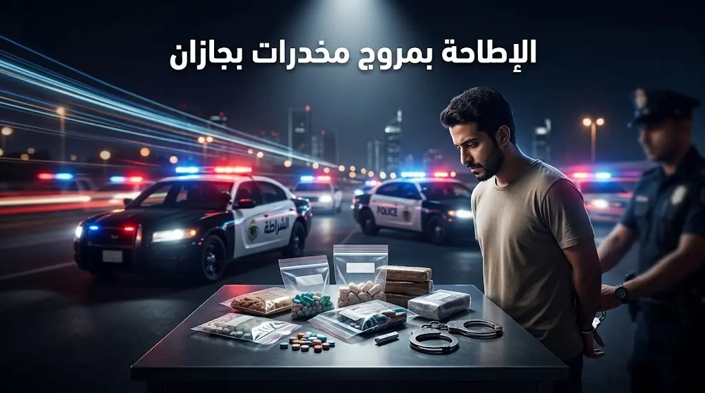 الإطاحة بمخالف إثيوبي في جازان لتورطه بترويج الحشيش والإمفيتامين