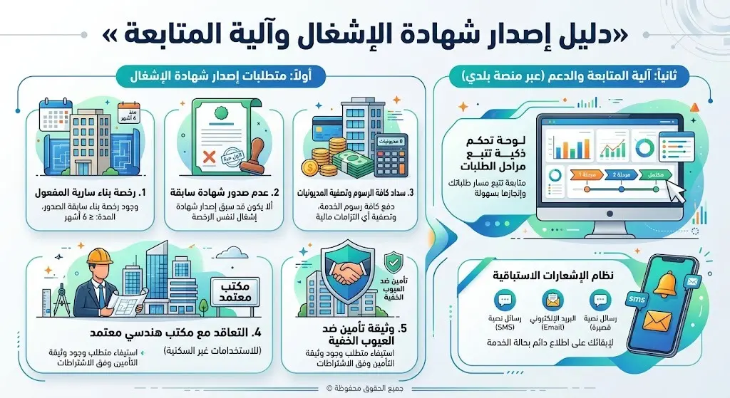 الاشتراطات الأساسية وآلية المتابعة