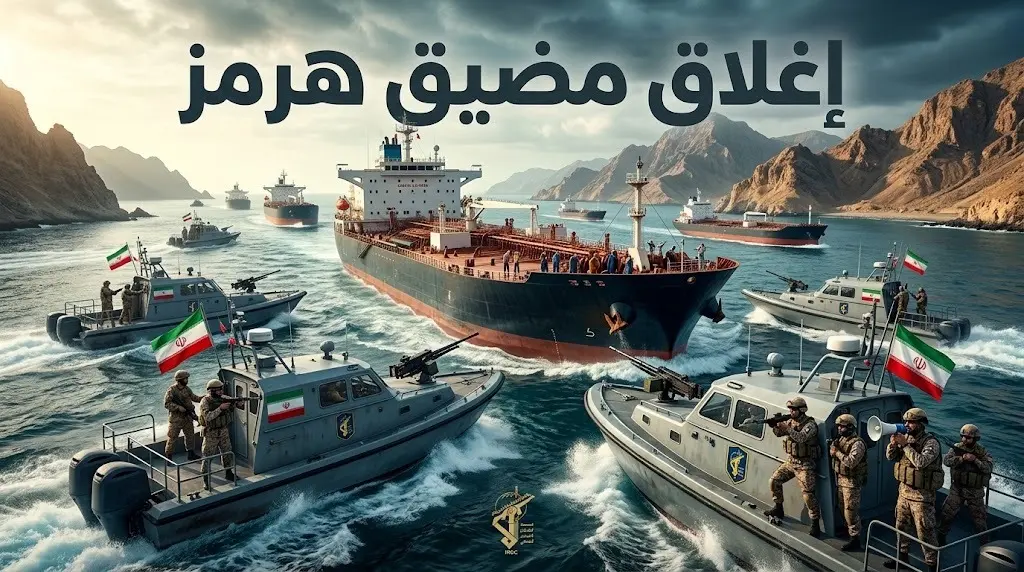 البحرية الإيرانية تعلن إغلاق مضيق هرمز حتى إشعار آخر وتوقف سفينة وسط اتهامات لواشنطن وتل أبيب
