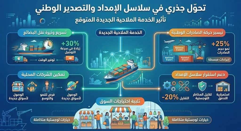 التأثير المتوقع على سلاسل الإمداد والصادرات