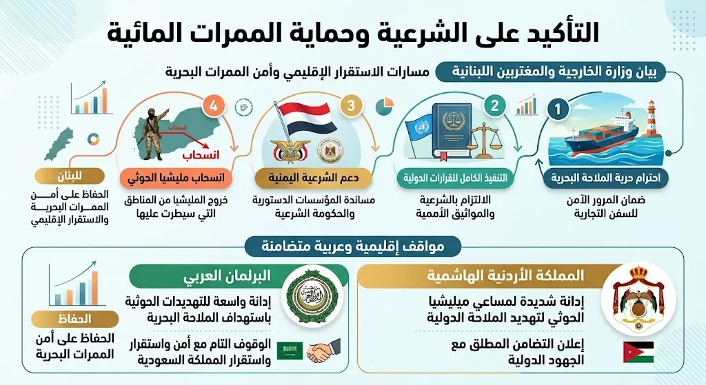 التأكيد على الشرعية وحماية الممرات المائية