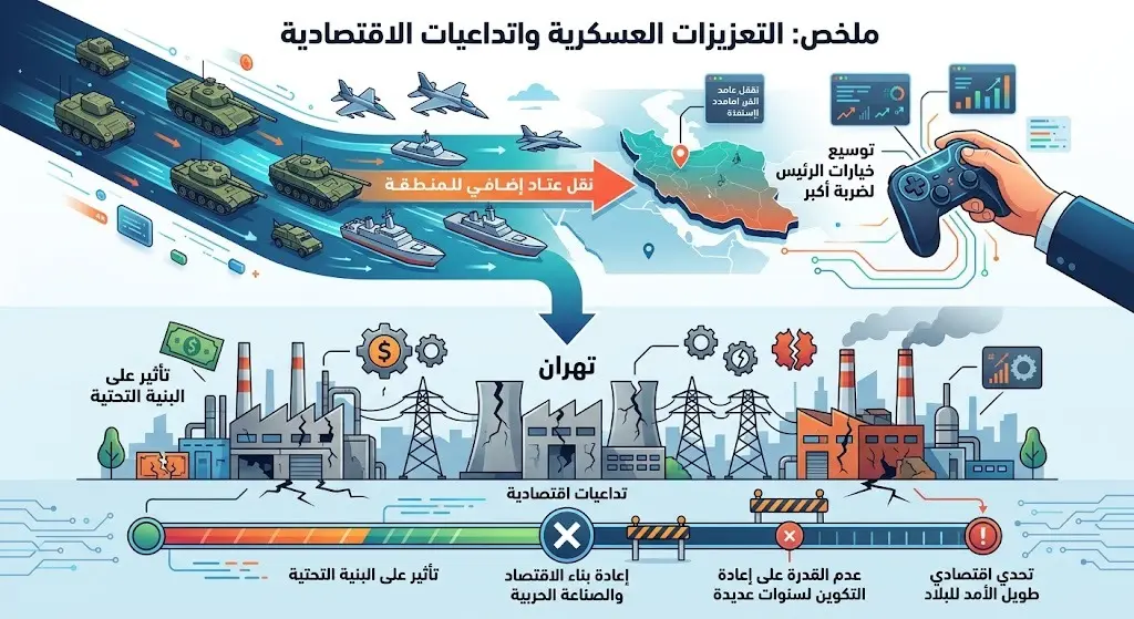 التعزيزات العسكرية والتداعيات الاقتصادية