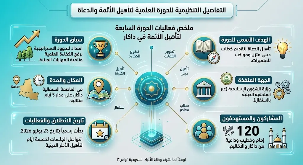 التفاصيل التنظيمية للدورة العلمية