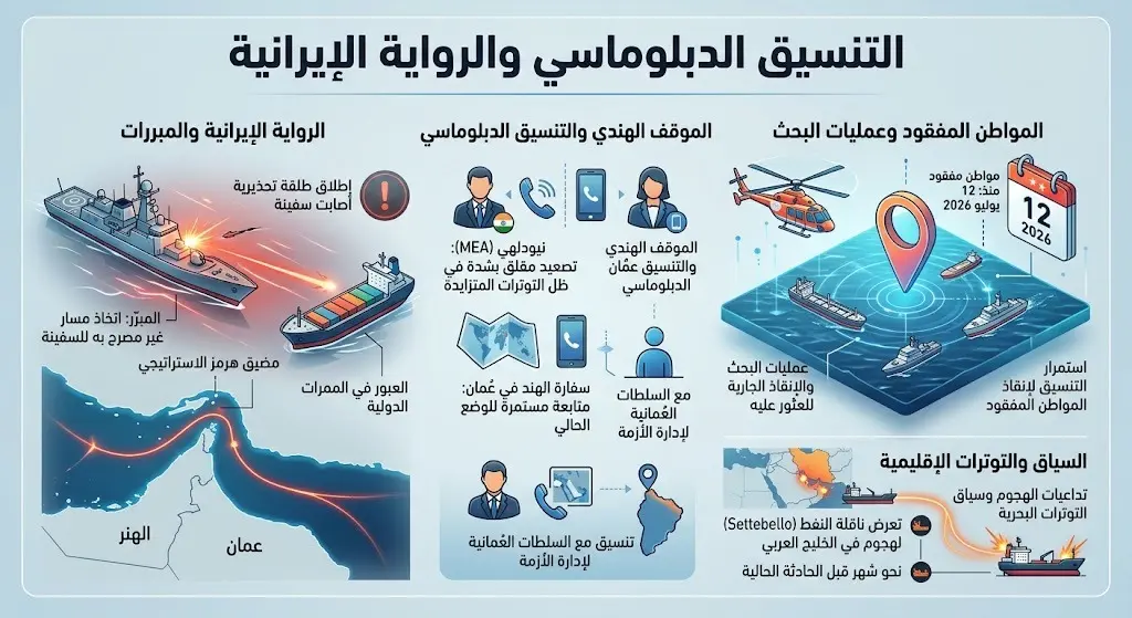 التنسيق الدبلوماسي والرواية الإيرانية