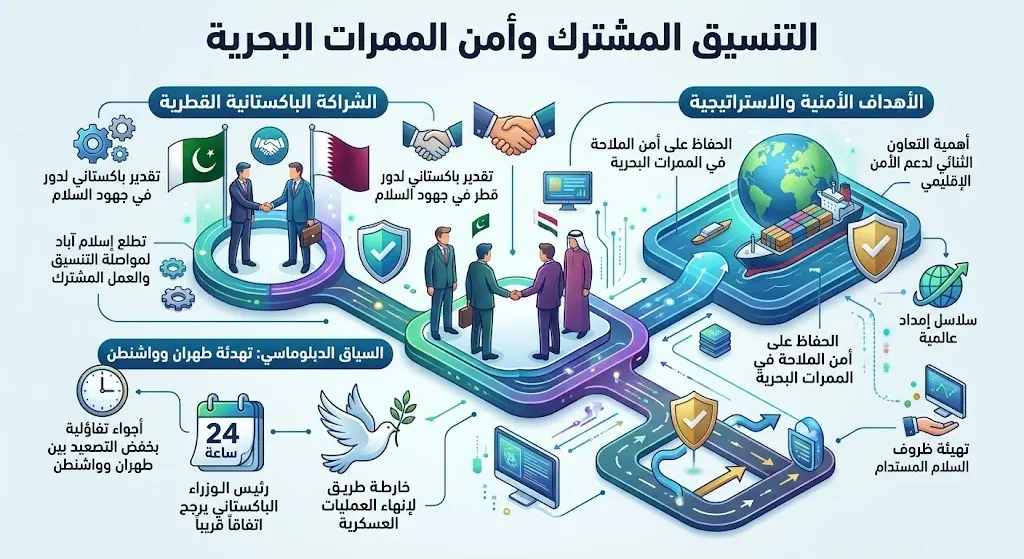 التنسيق المشترك وأمن الممرات البحرية