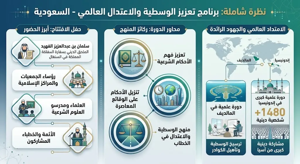 الحضور والمحاور الرئيسية للبرنامج