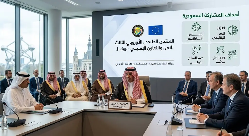 الخريجي يبحث تعزيز الأمن الإقليمي في المنتدى الخليجي الأوروبي ببروكسل ويعقد لقاءات ثنائية مكثفة