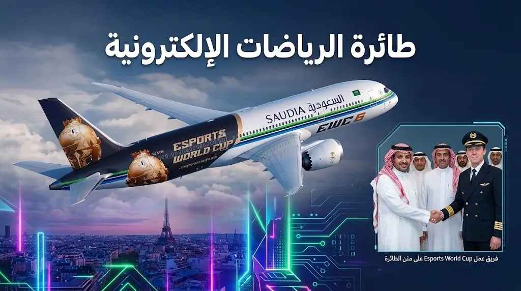 الخطوط السعودية تدشن أول طائرة بهوية كأس العالم للرياضات الإلكترونية 2026 لربط الرياض بباريس