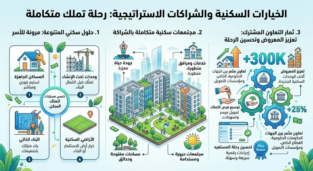 الخيارات السكنية والشراكات الاستراتيجية