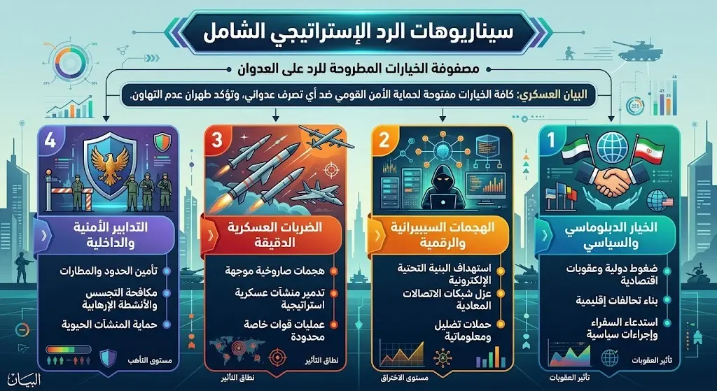 الخيارات المطروحة للرد