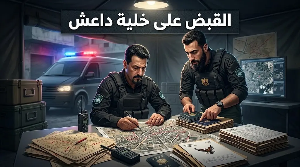 الداخلية السورية تعلن ضبط خلية لداعش مسؤولة عن تفجيرات دمشق خلال زيارة ماكرون